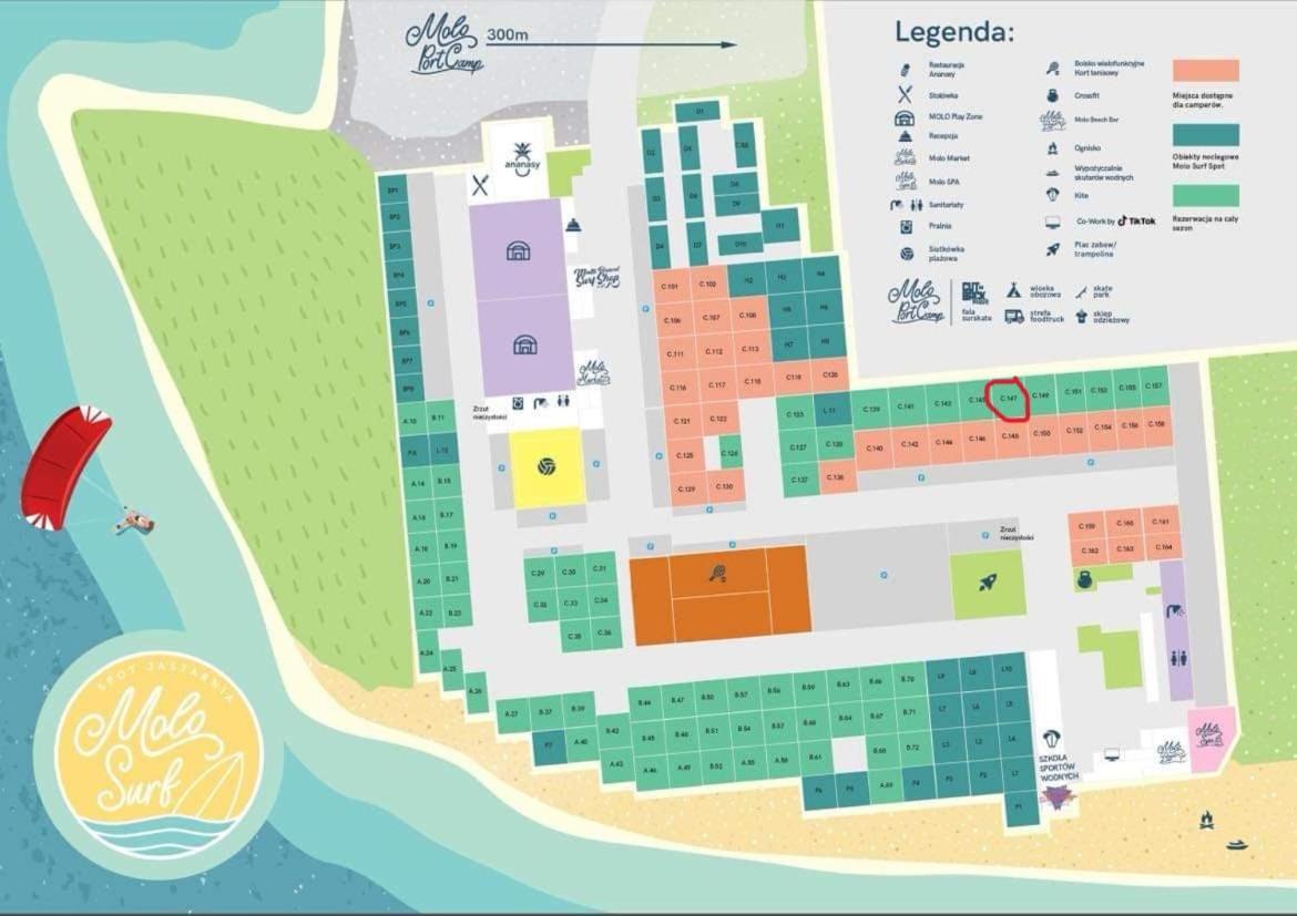 Przyczepa 2022 Molo Surf Villa Jastarnia Bagian luar foto